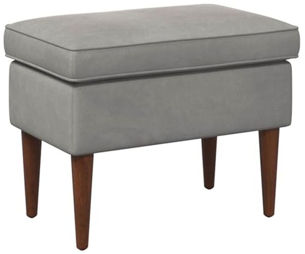 vidaXL Hocker Hellgrau 55 x 35 x 41 cm Samt 42029995