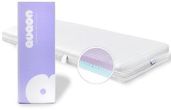 QUQON® Smart Matratze - 90x200 cm - ergonomische 7-Zonen Wendematratze mit 2 Härtegraden - H2 und H4-101 Nächte Probeschlafen - 10 Jahre Garantie - Atmungsaktiv - Quality Time Made In Austria