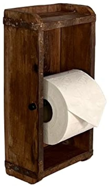 Papierrollenhalter Holz rustikal