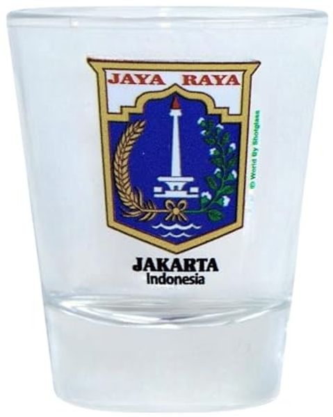 Indonesia Jakarta Shot Glass by World By Shotglass