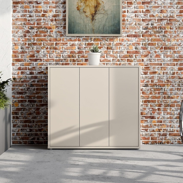 FORTE Schuhschrank Alice Springs (B/H/T 109,2/99,1/34,9 cm) Stauraumschrank, Mehrzweckschrank, grifflose Front, Push to open