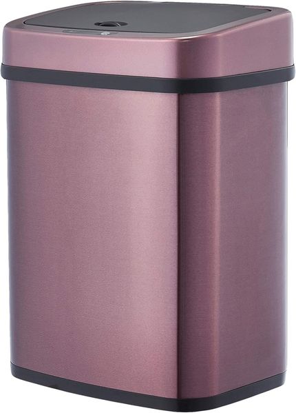 AmazonBasics ? Automatischer Mülleimer aus Edelstahl, rechteckig, 12 l