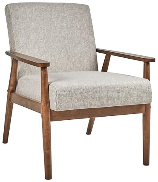 Sessel ESRUM Stoff Dunkelbraun Grau