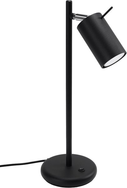SOLLUX SL. 1091 Tischlampe RING schwarz Stahl 40W H:43cm L:19,5cm B:14,5cm dimmbar