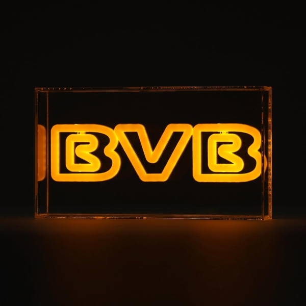 BVB Borussia Dortmund LED Lichtbox, Offizielles Merchandise, Gelb-Schwarz, Dekorative Beleuchtung Bild 5