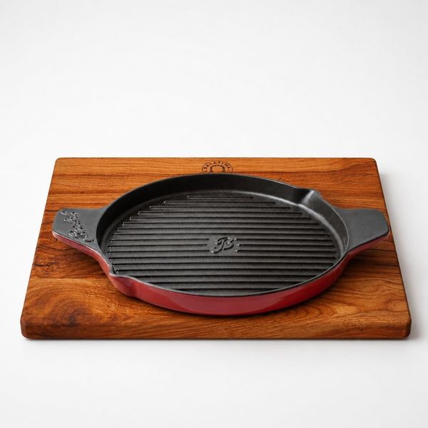 Berkel Grillpfanne Gusseisen, rot