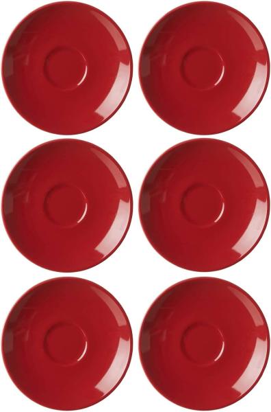 Ritzenhoff & Breker DOPPIO Espressountertasse 12 cm rot 6er Set