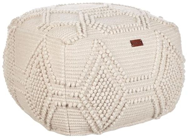 Pouf CHOIM Beige 60 cm 60 cm