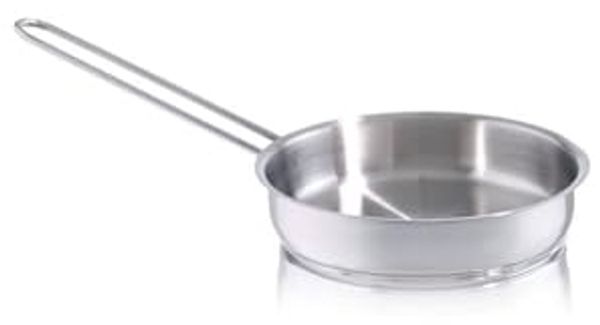 Fissler Bratpfanne häppchen, Edelstahl 18/10 (1-tlg), Induktions-geeignet, unbeschichtet