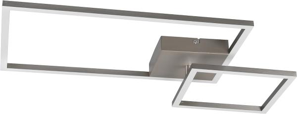 LED Deckenleuchte PADELLA Silber - dimmbar 63cm breit Neutralweiß