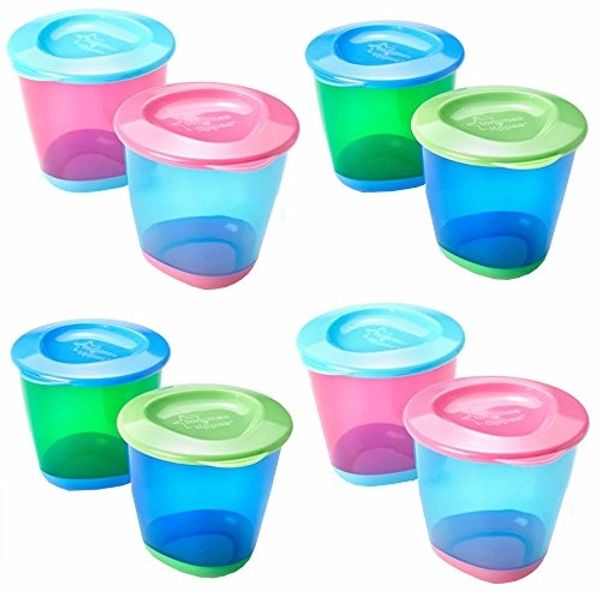 Tommee Tippee Explora 2er Pack große Essbecher mit flexiblem Boden blau A