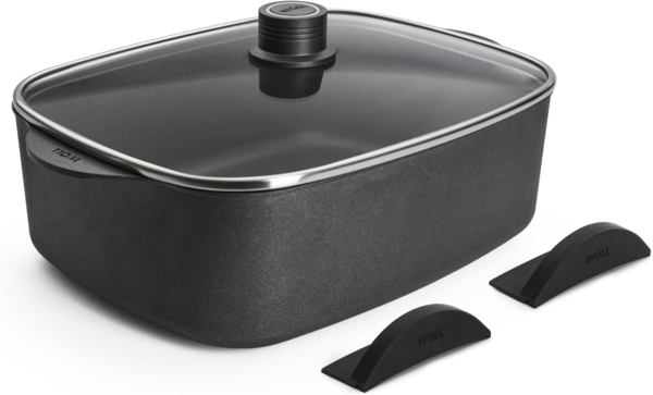 WOLL MADE IN GERMANY Bräter Logic, Aluminiumguss, mit Silikongriffen, 31x26 cm, Induktion