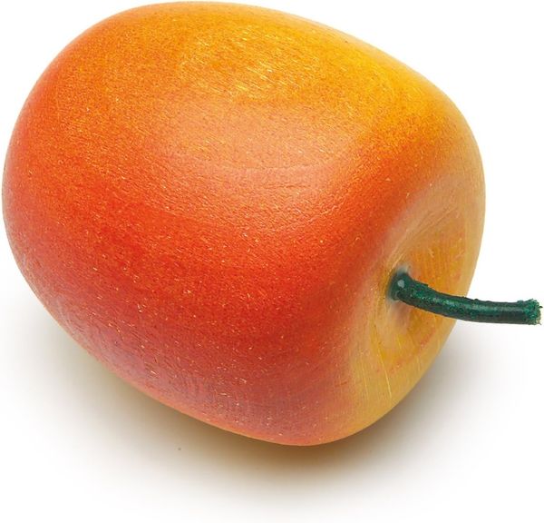 Erzi 11001 Apfel, gelb-rot, Kaufladenartikel