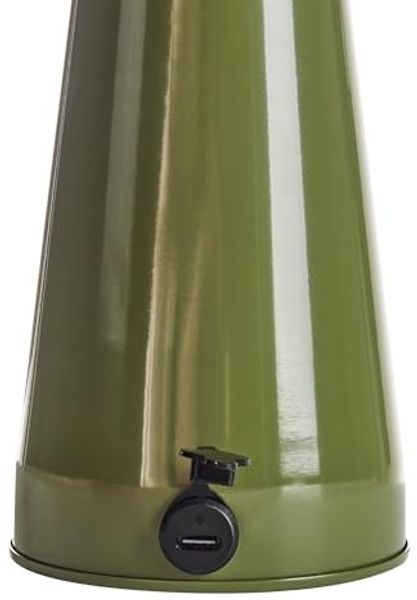 Beliani 'BOCONO' Tischlampe, kabellos, LED mit Dimmer, Metall grün, 15 x 15 x 28 cm Bild 6