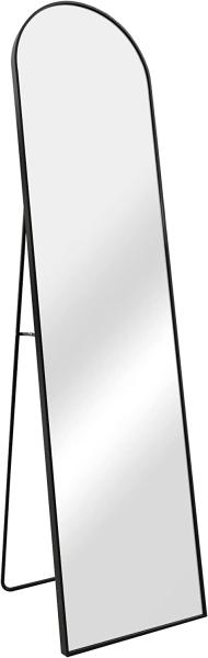 Standspiegel Bugnara 160x40cm neigbar Schwarz [en. casa]