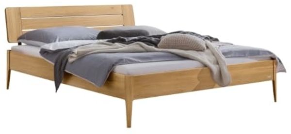 Hasena Lounge Busseto 140x210 Eiche bright, geölt - Fusshöhe 20 cm Massivholzbett