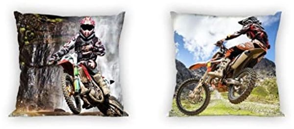 Motocross Kissenbezug 40 x 40 cm