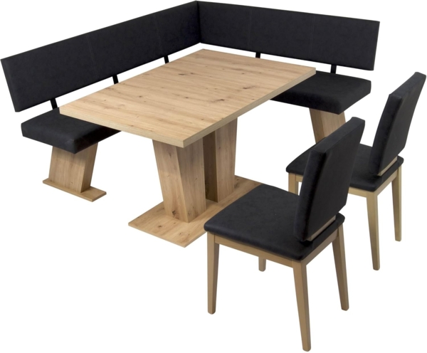 Eckbank Eckbankgruppe Essgruppe VERONA 181 x 150 cm Artisan Eiche