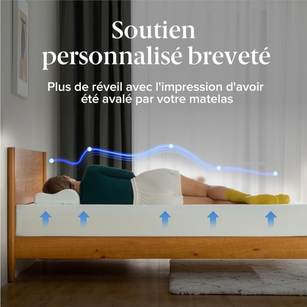 Zinus Matratze aus Schaumstoff, Memory Foam, Weiß, Single Bild 5