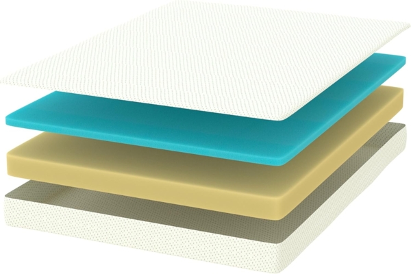 Zinus Matratze aus Schaumstoff, Memory Foam, Weiß, Single Bild 7