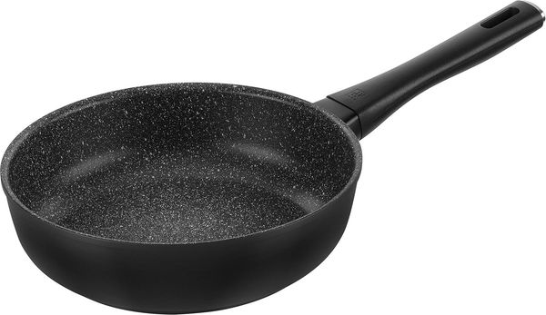 Zwilling Bratpfanne ZWILLING Marquina plus Bratpfanne hoch, 24 cm Aluminium rund Schwarz, (1-tlg)