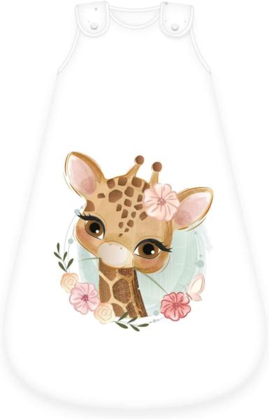 Herding Baby Best Baby-Schlafsack, Giraffen-Motiv, 90 x 45 cm, Seitlich umlaufender Reißverschluss und Druckknöpfe