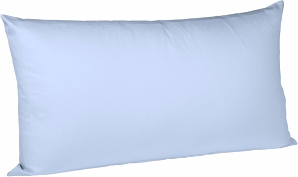 Fleuresse Mako-Satin-Kissenbezug uni colours 6056 bleu Größe 40x40 cm