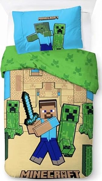 Minecraft Sand Castles Bettwäsche Set 2 tlg 135 x 200 cm Baumwolle