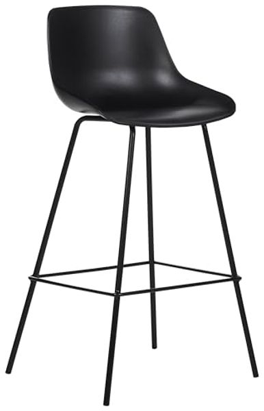 Set mit 2 Barstühlen EMMET Schwarz