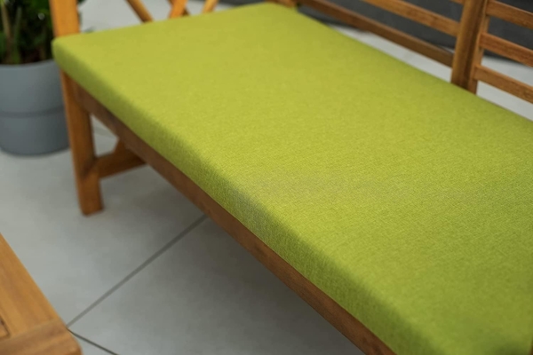 chilly pilley Bankkissen Bankauflage Polsterauflage Reißverschluss mit Schlaufen Kissen für Gartenbank Gartenbankauflage für Gartenmöbel Sitzkissen & Rückenkissen Outdoor (130 x 60 x 5 cm, Silber) Bild 6