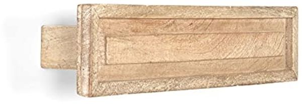 Handtuchhalter Mango Holz 50cm natur Wand-Handtuchhalter Landhausstil massivum Patina Badmöbel Handtuchstange Deko Badezimmer