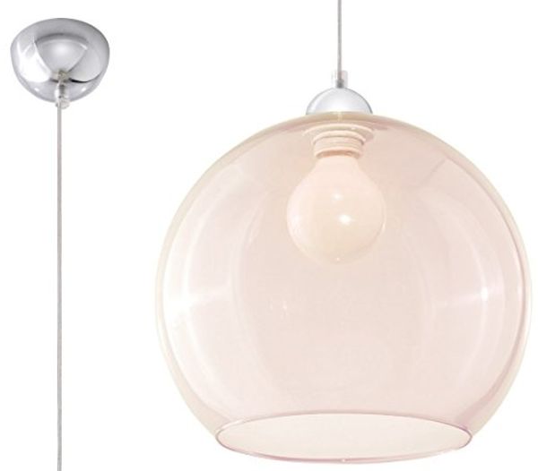 Pendelleuchte, Stahl, Champagner, H 80 cm