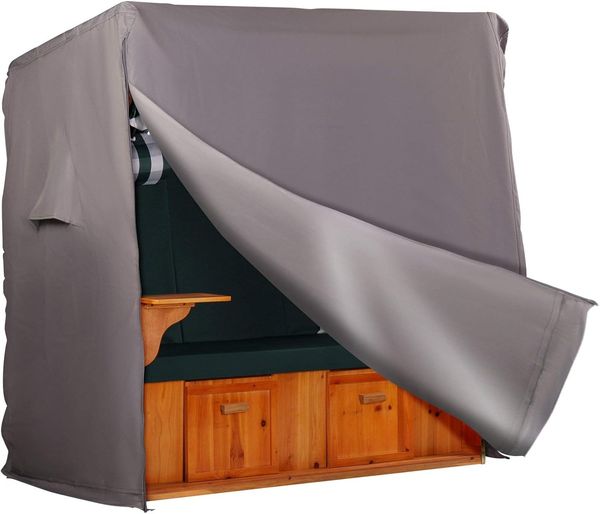 Strandkorb Hanse Premium Schutzhülle grau XL 155 x 150 x 85 cm