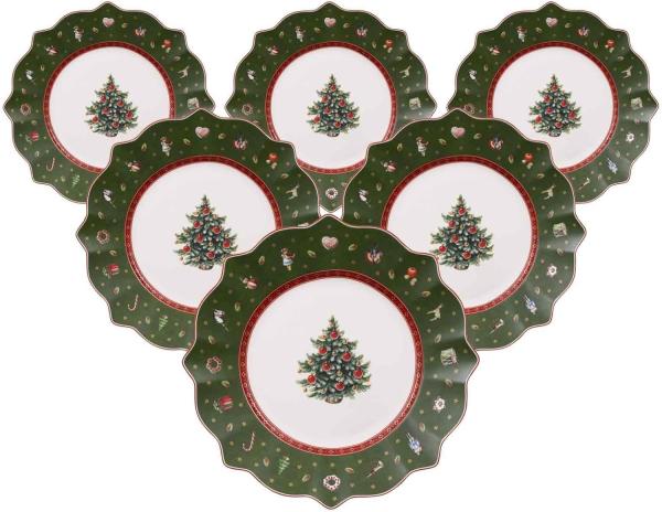 Villeroy & Boch Toy's Delight Frühstücksteller ø 24,5 cm grün 6er Set