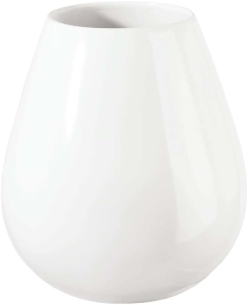 ASA Selection Ease Vase Tropfenform H 18 cm Ø 9 cm weiss Glänzend