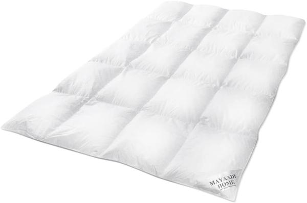 Mayaadi-Home HS97 Bettdecke Baumwolle 70% Daunen 30% Federn Weiß 240x260 cm 2700 Gramm Bild 2