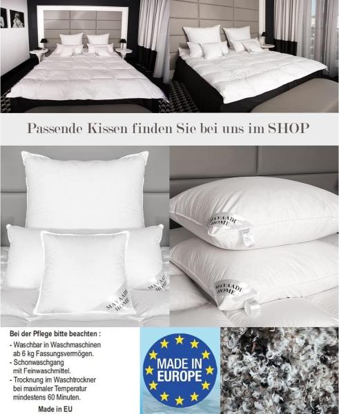 Mayaadi-Home HS97 Bettdecke Baumwolle 70% Daunen 30% Federn Weiß 240x260 cm 2700 Gramm Bild 6