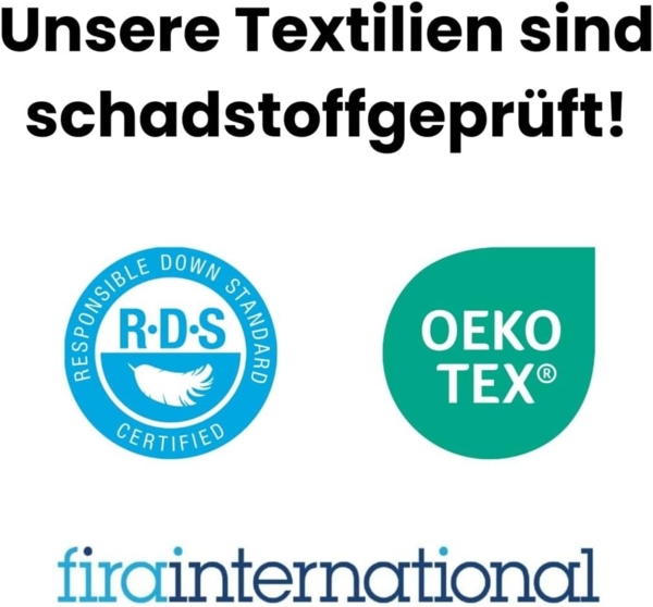 Mayaadi-Home HS97 Bettdecke Baumwolle 70% Daunen 30% Federn Weiß 240x260 cm 2700 Gramm Bild 7