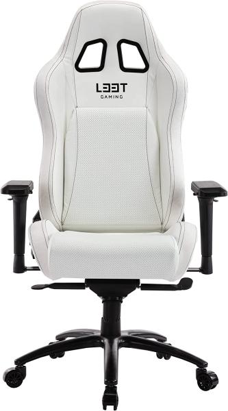 L33T E-Sport 'Pro Comfort' Gamingstuhl, Kunstleder weiß, 70 x 70 x 131 cm