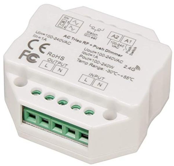 Tast-Dimmer McShine ''TD-24'' LED-geeignet, max. 240W, 230V, passend für UP-Dose