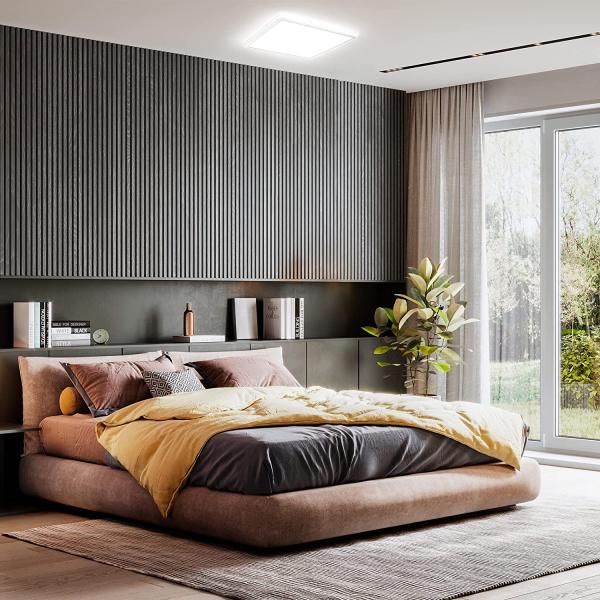 LED Bad-Deckenleuchte, weiß, LED/18W Bild 3