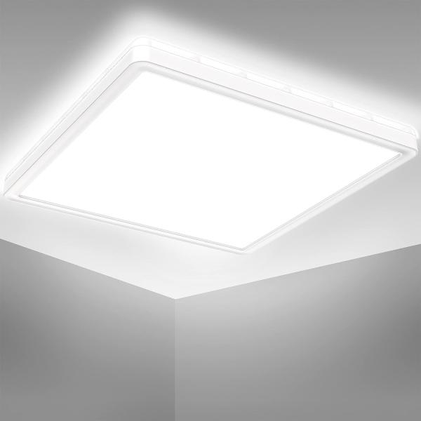 LED Bad-Deckenleuchte, weiß, LED/18W Bild 1