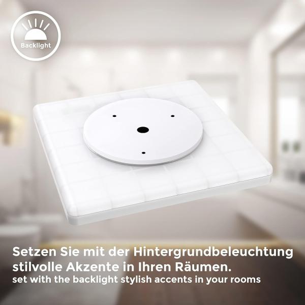 LED Bad-Deckenleuchte, weiß, LED/18W Bild 5