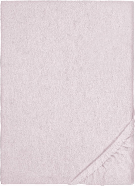 biberna Melange-Flanell Spannbetttuch 0841380 MELANGE UNI, rose, 1x 180x200 cm - 200x200 cm