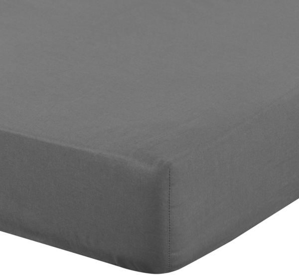 Eurofirany Spannbettlaken BASIC Betttuch mit Gummizug, Baumwolle, Makosatin, Gummizug: rundum, Zuhause und Hotelbedarf 100x200 140x200 160x200 180x200 200x220