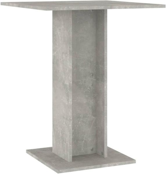 vidaXL Bistrotisch Betongrau 60x60x75 cm Holzwerkstoff 802106