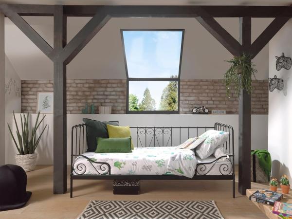 Vipack 'Alice' Kojen-Metallbett 90x200 cm schwarz Bild 2