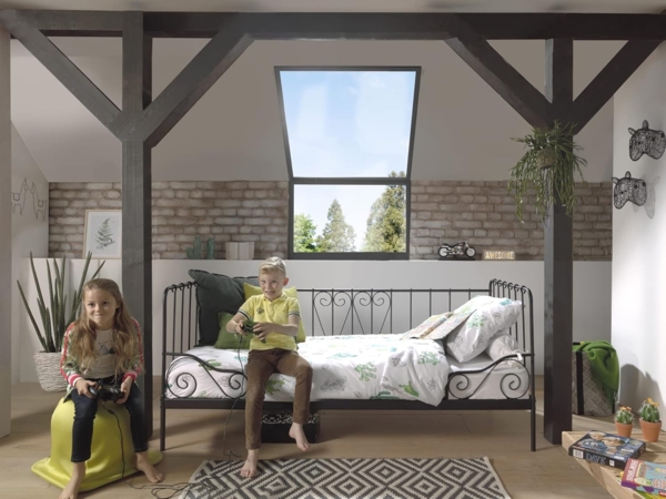 Vipack 'Alice' Kojen-Metallbett 90x200 cm schwarz Bild 5