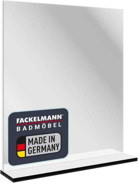 Fackelmann TE-A Spiegel 60 cm mit Ablage, Weiß
