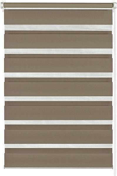 Gardinia EasyFix Doppelrollo mocca 75 x 150 cm